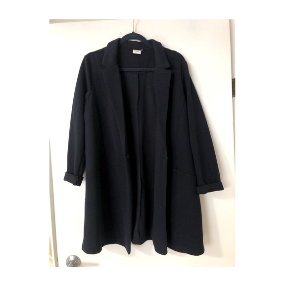 JACQUELINE DE YONG // Navy blazer, single button - Picture 6 of 6